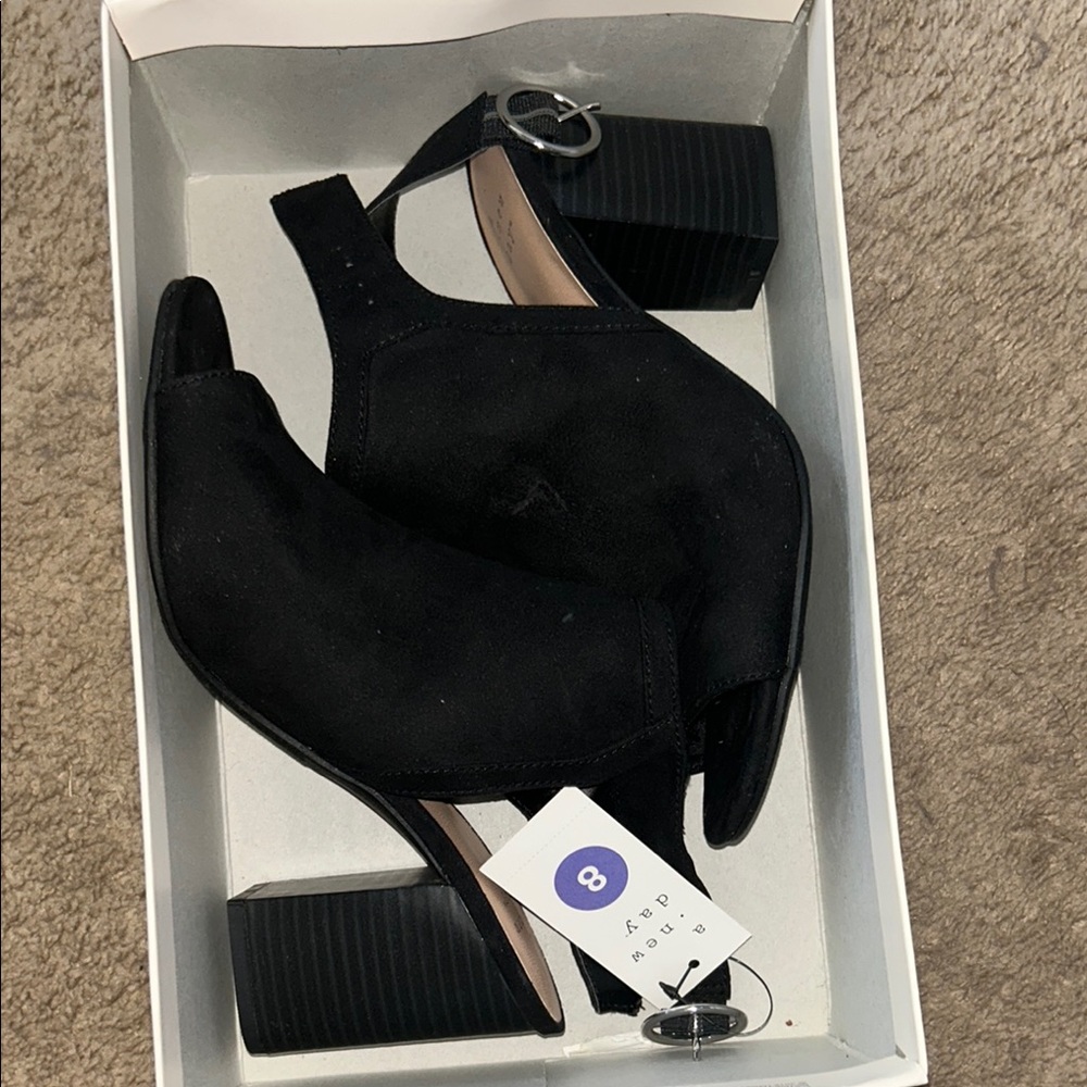 a new day Black Heels Sleek Minimalist Design